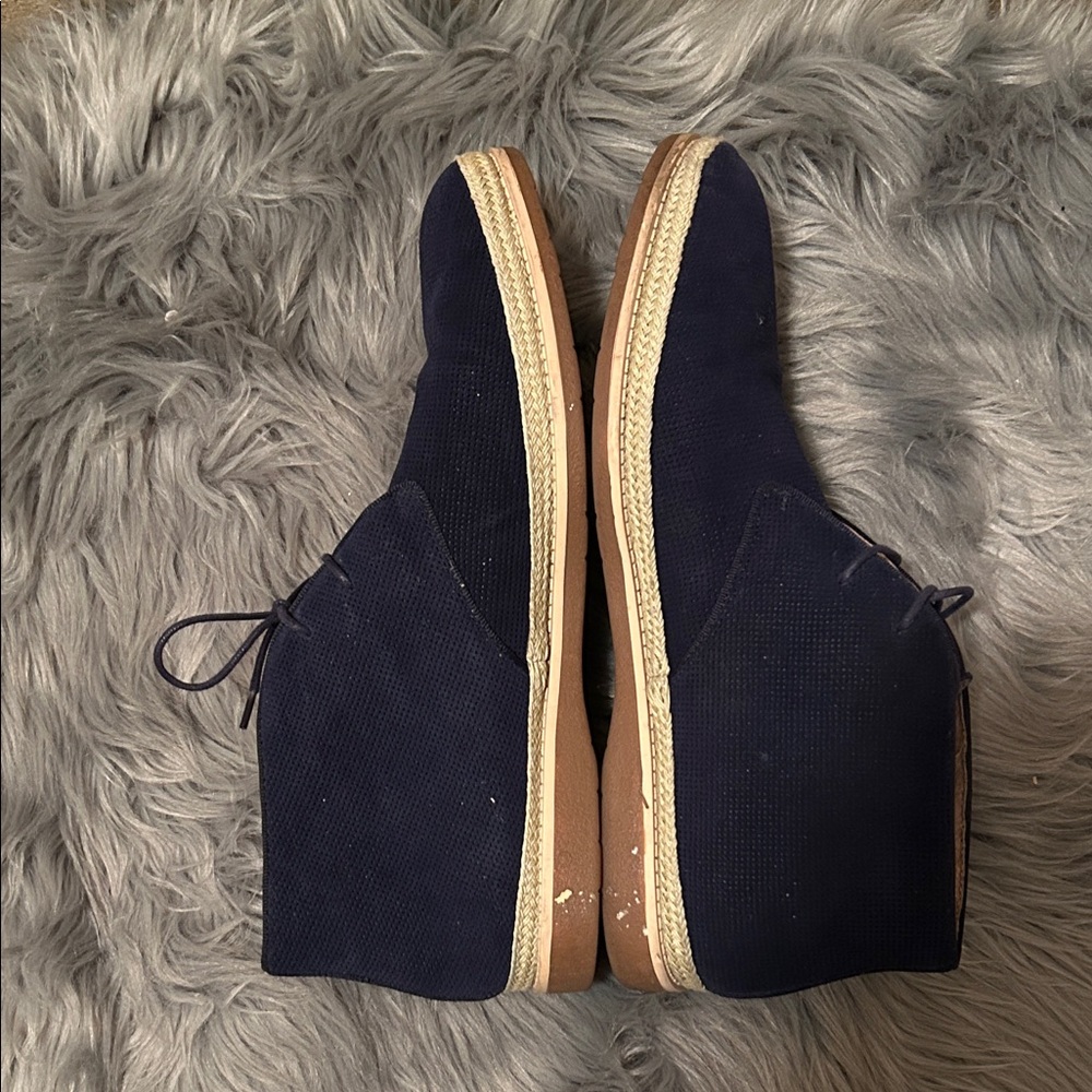 English Laundry Men's Chukka Boots in Navy and Brown - Picture 5 of 15